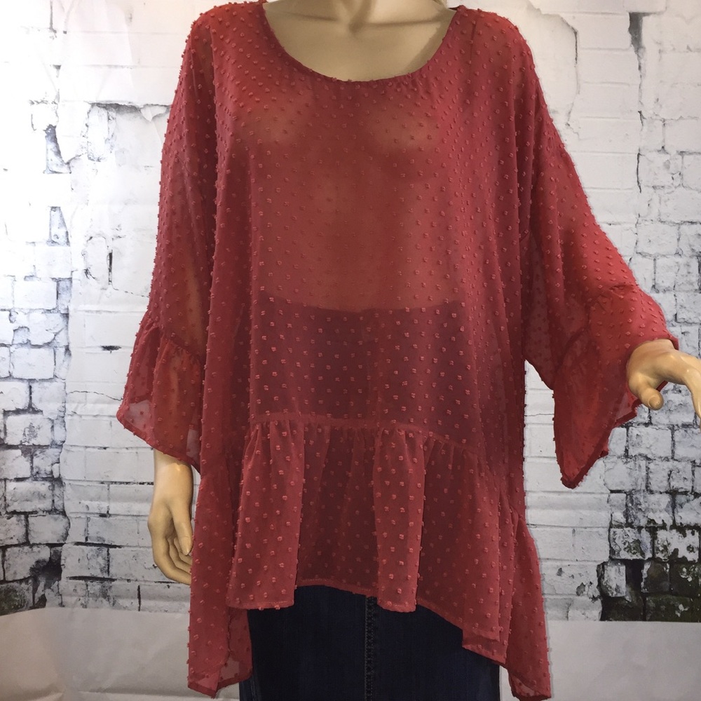 Matchpoint Sheer Swiss Dot Tunic
